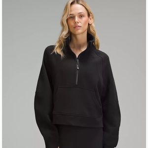 Lululemon Black Scuba Oversized Half-Zip Hoodie